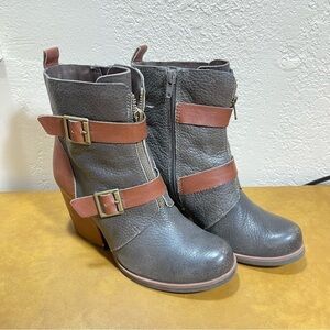 Kork-Ease‎ Korks Richard 2 Tone Leather Booties Size 6 Women
